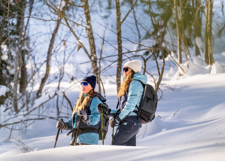 Boulevard de liaison Le Planay-Arêches en raquettes