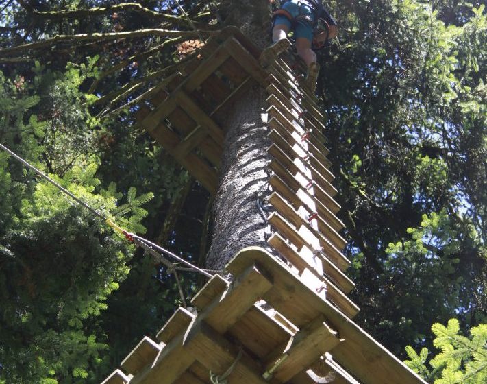 Parcours accrobatique en hauteur : Tyrol Aventure